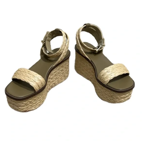 Michael Michael Kors Sandra Straw Platform Sandals - Picture 6 of 13